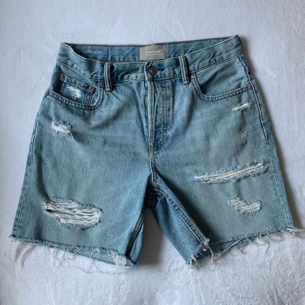 Everlane The Edition 03 Deconstructed Jean Shorts - Picture 2 of 7
